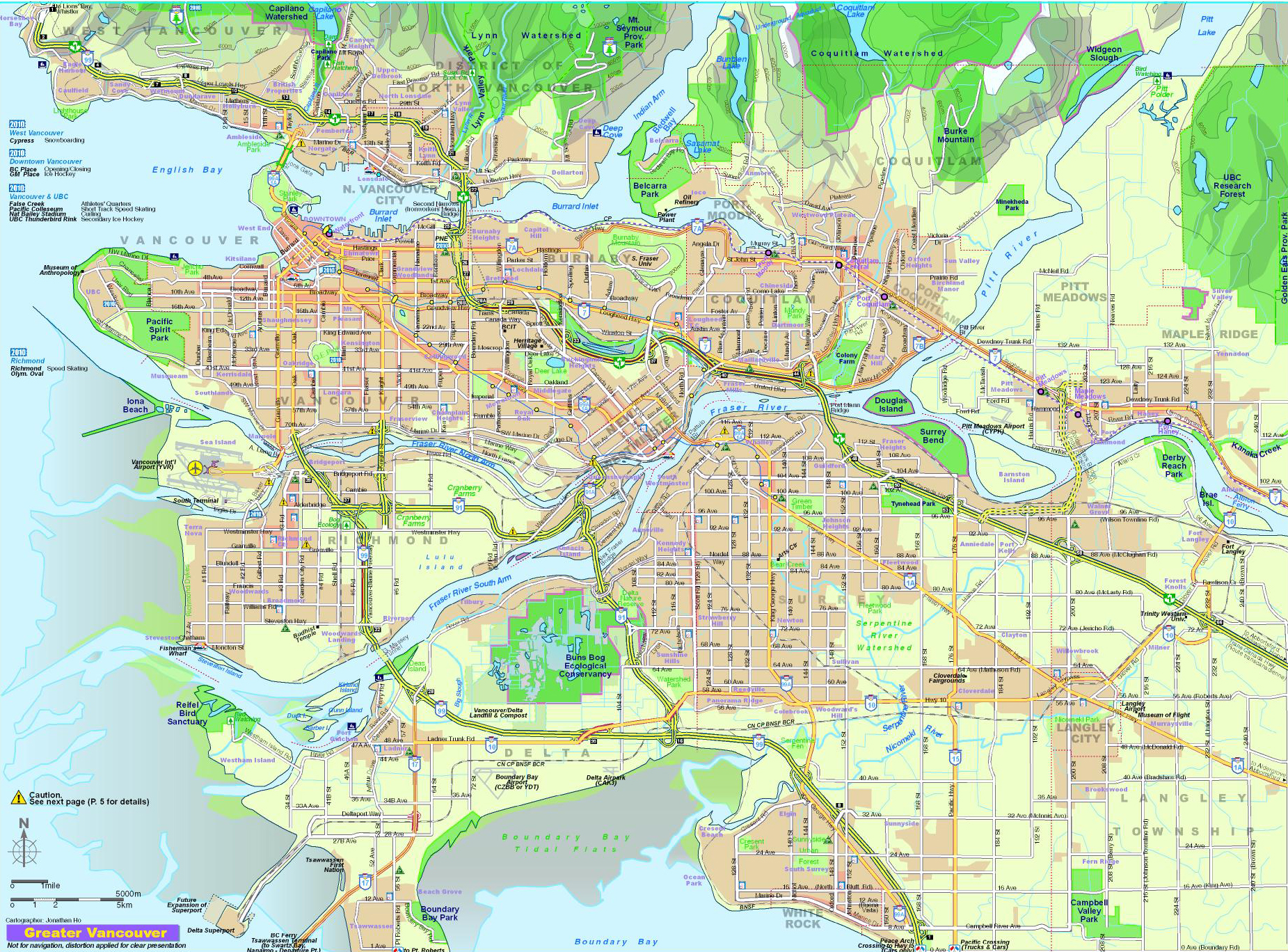 City Map of Vancouver / Plan de Vancouver