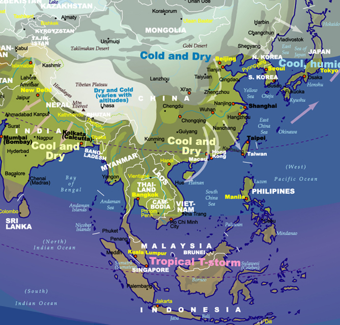 Asia Weather Pattern