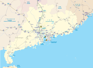 Guangdong Rail Map