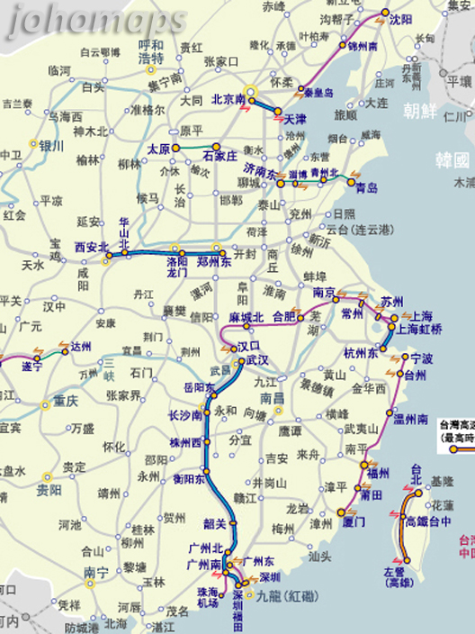 China Rail Map Wallpaper