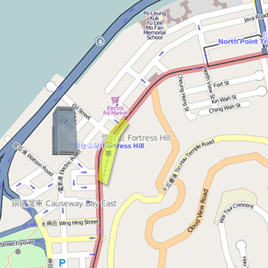 Map of Fortress Bay