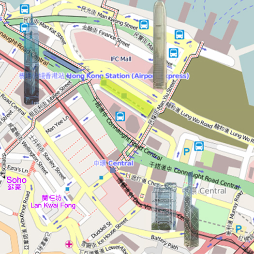 Map of Hong Kong Station