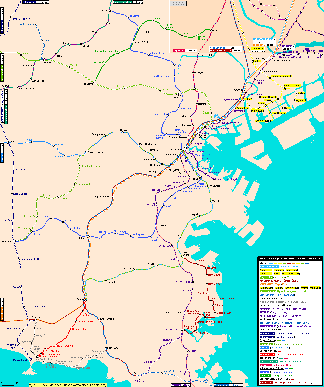 Subway Map of Yokohama