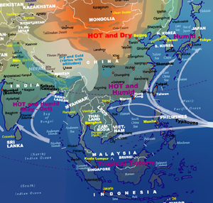 Asia Weather Map