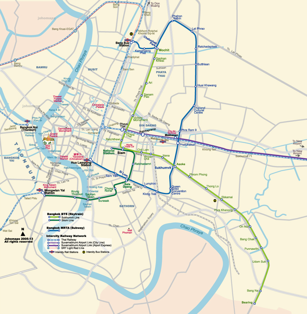 Metro Map of Bangkok
