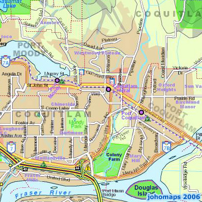 Map of Vancouver