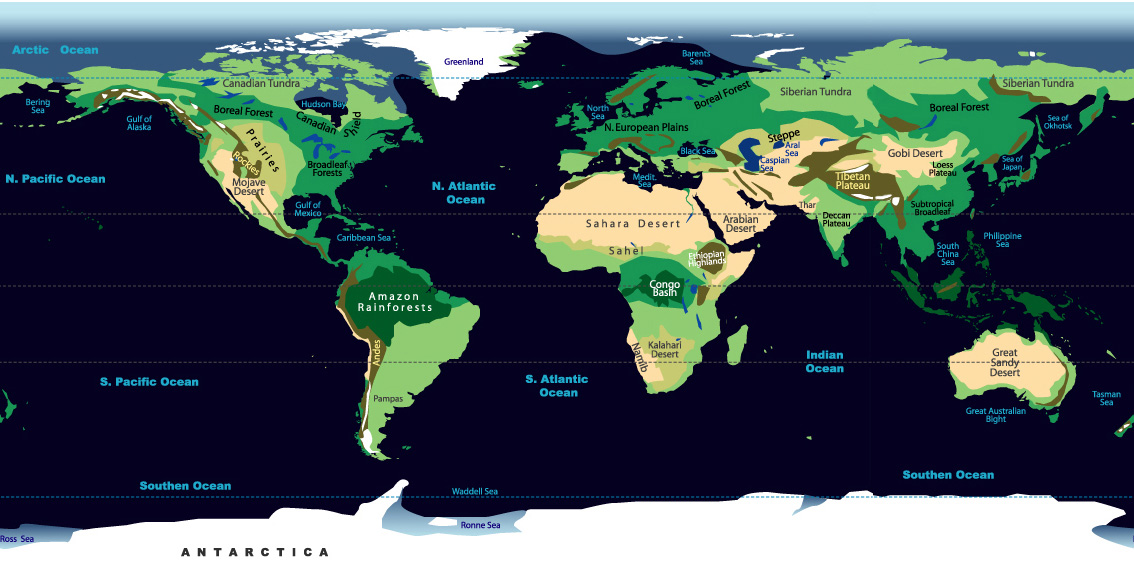 世界生態系統地圖
