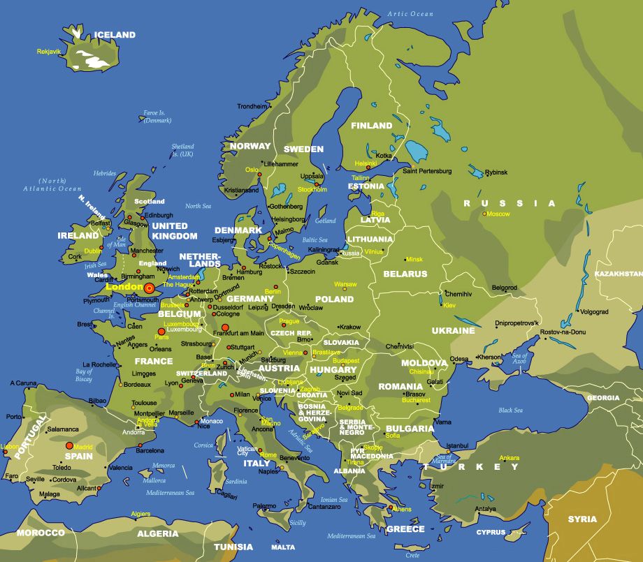 Map of Europe - JohoMaps