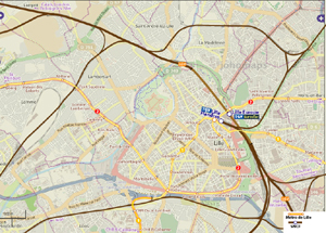Lille City Rail Map