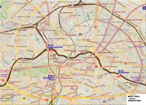 Berlin City Rail Map