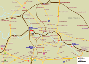 Berlin City Rail Map