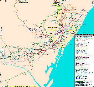 Plano del Metro de Barcelona / Barcelona Metro Map