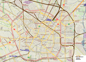 Milan City Rail Map