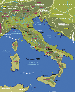 Mappa d'Italia / Map of Italy