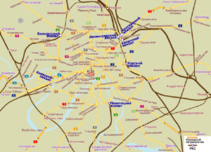 Moscow City Rail Map