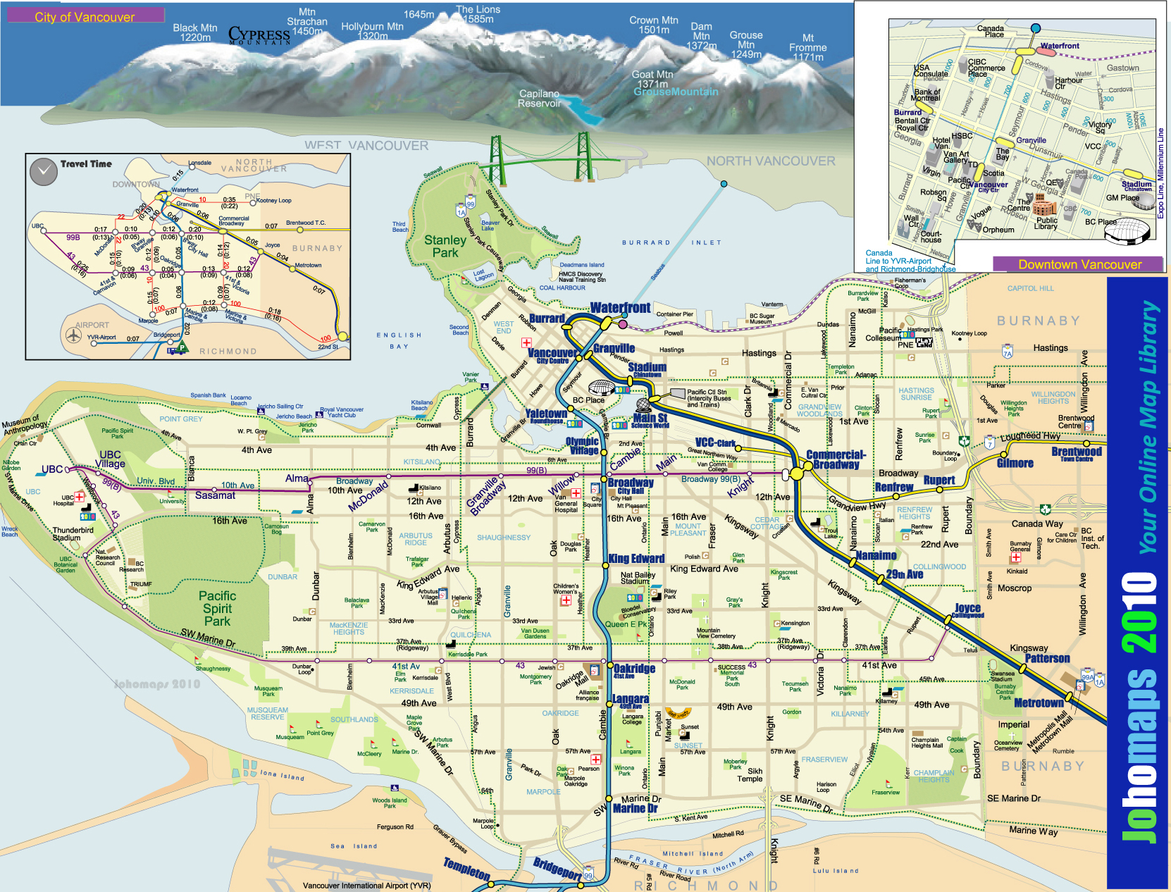 Map Of Vancouver JohoMaps