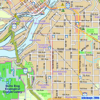 Map of Vancouver