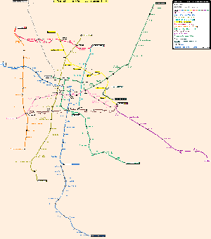 Plano del Metro de Mexico / Mexico Transit Map