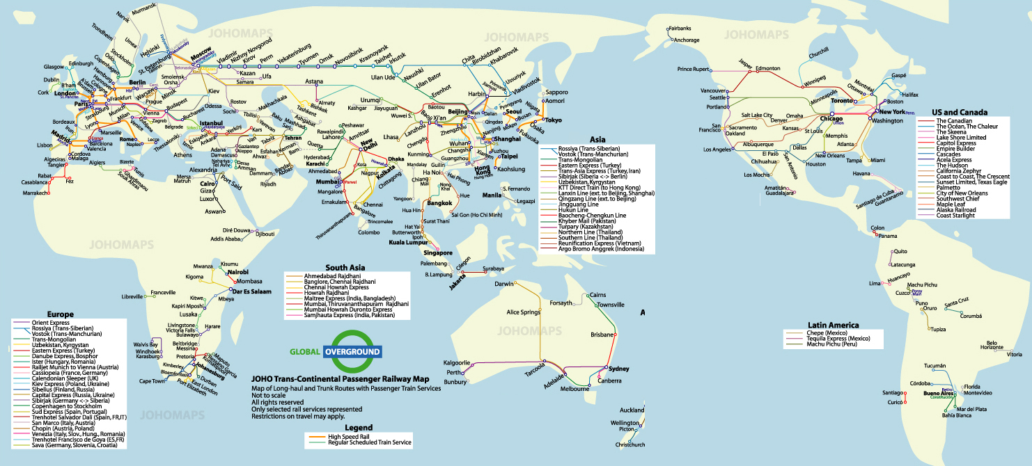 World Rail Map